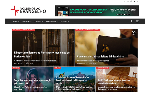 Voltemos ao Evangelho